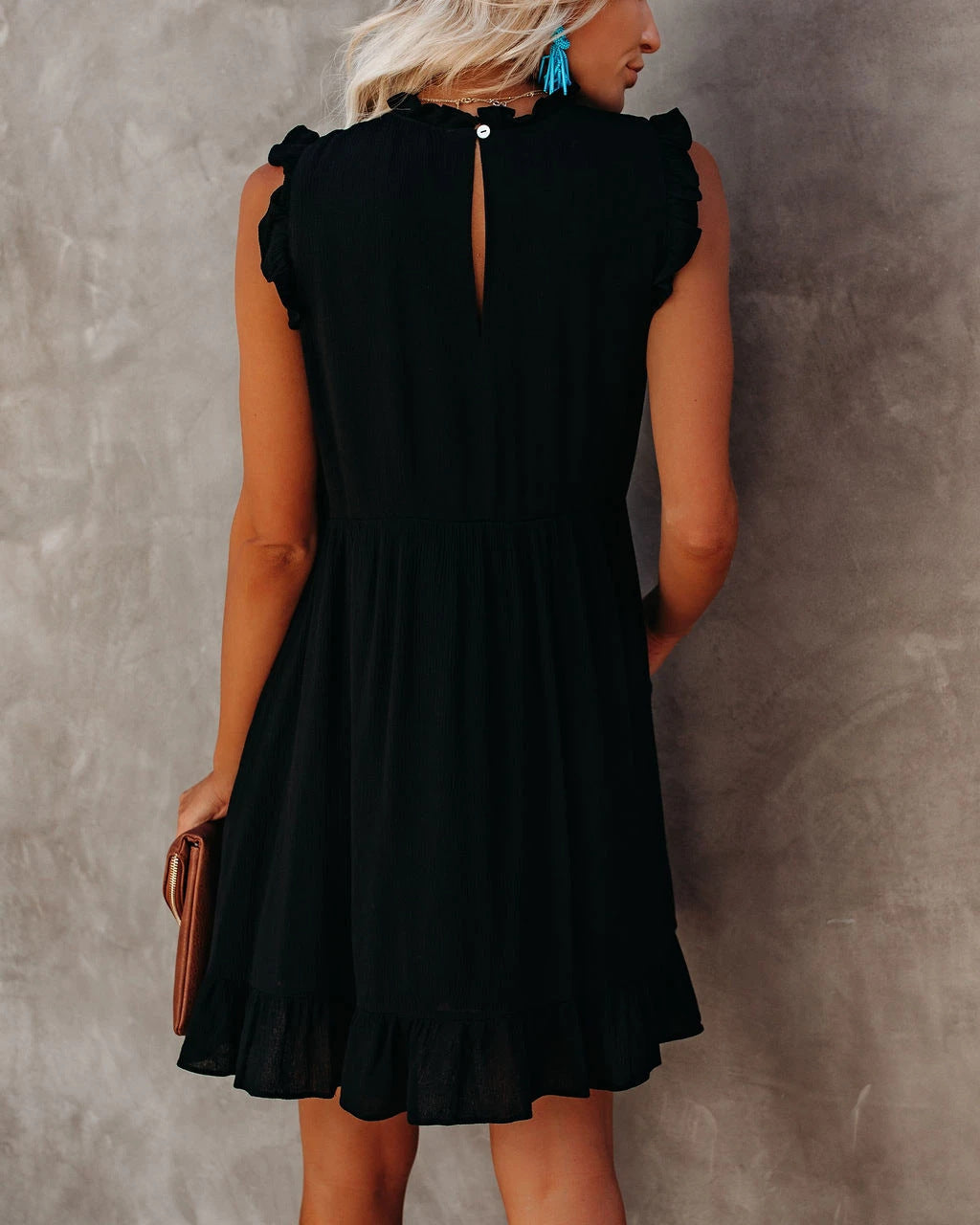 GR | Boho Hippie Kleid Blau