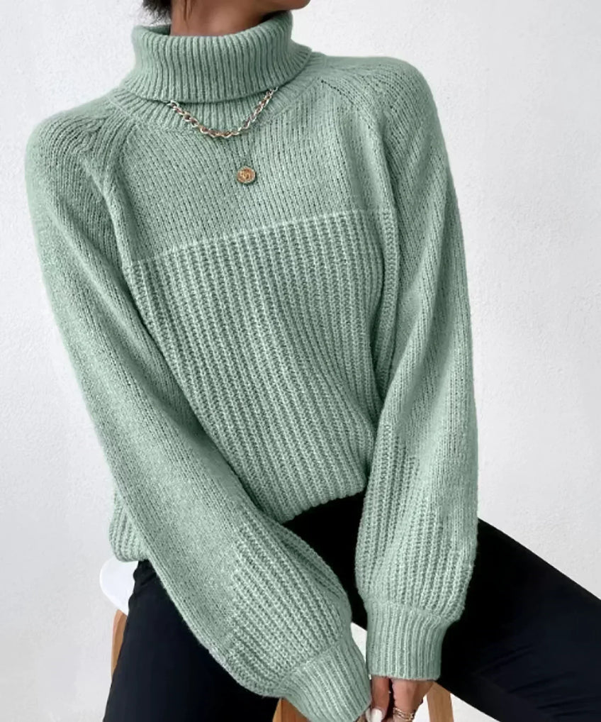 GR | Legere Herbst Warme Strickrollkragenpullover für Frauen