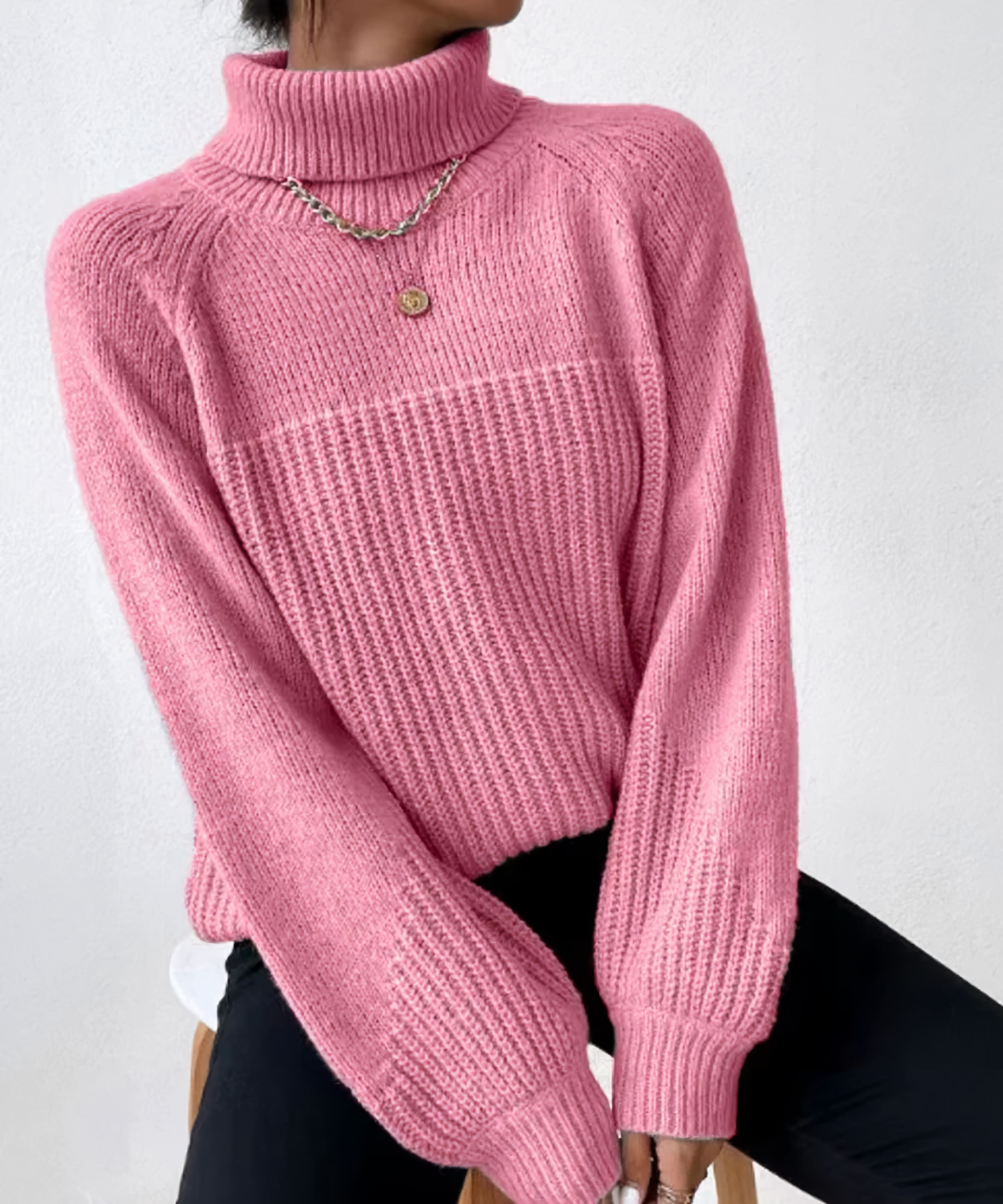 GR | Casual winter turtleneck sweater for women
