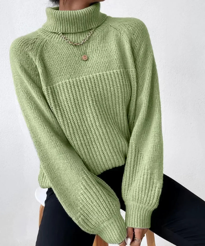 GR | Legere Herbst Warme Strickrollkragenpullover für Frauen