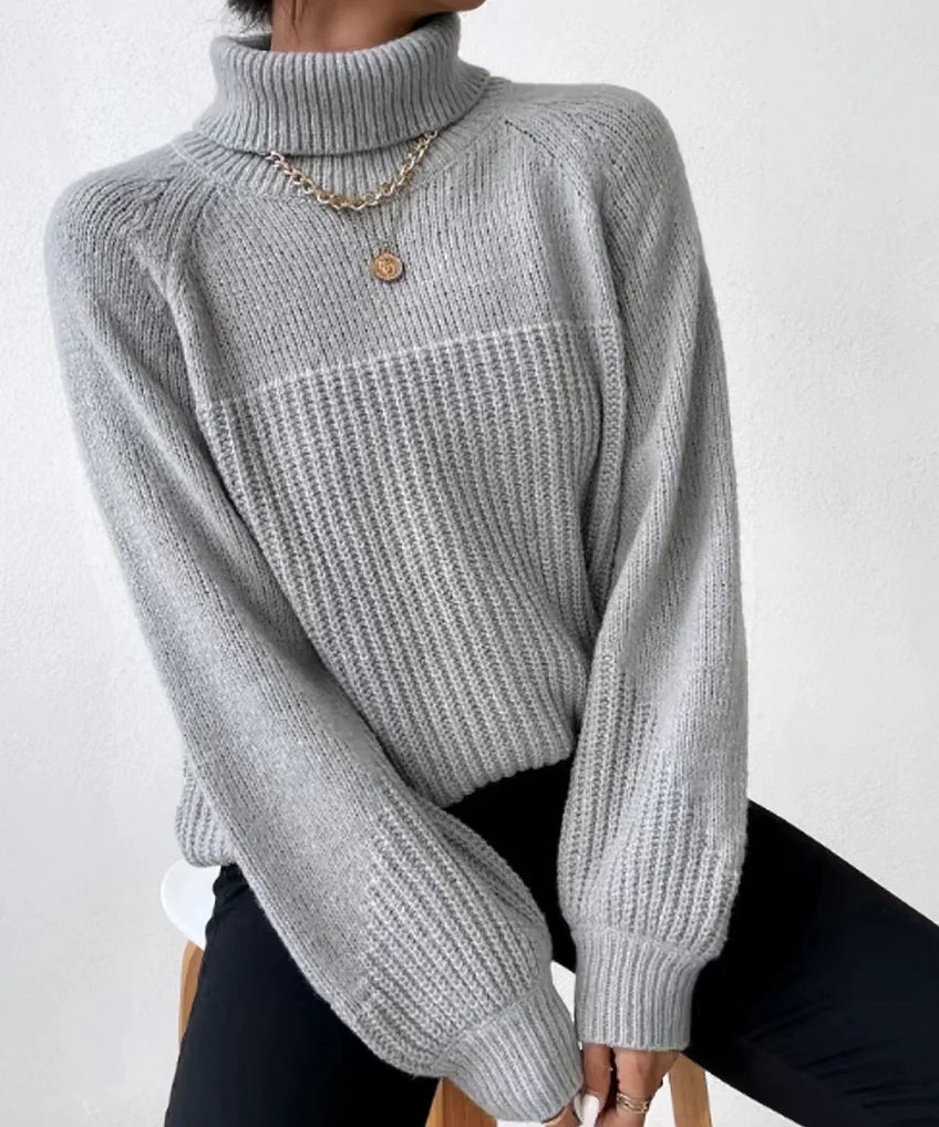 GR | Legere Herbst Warme Strickrollkragenpullover für Frauen