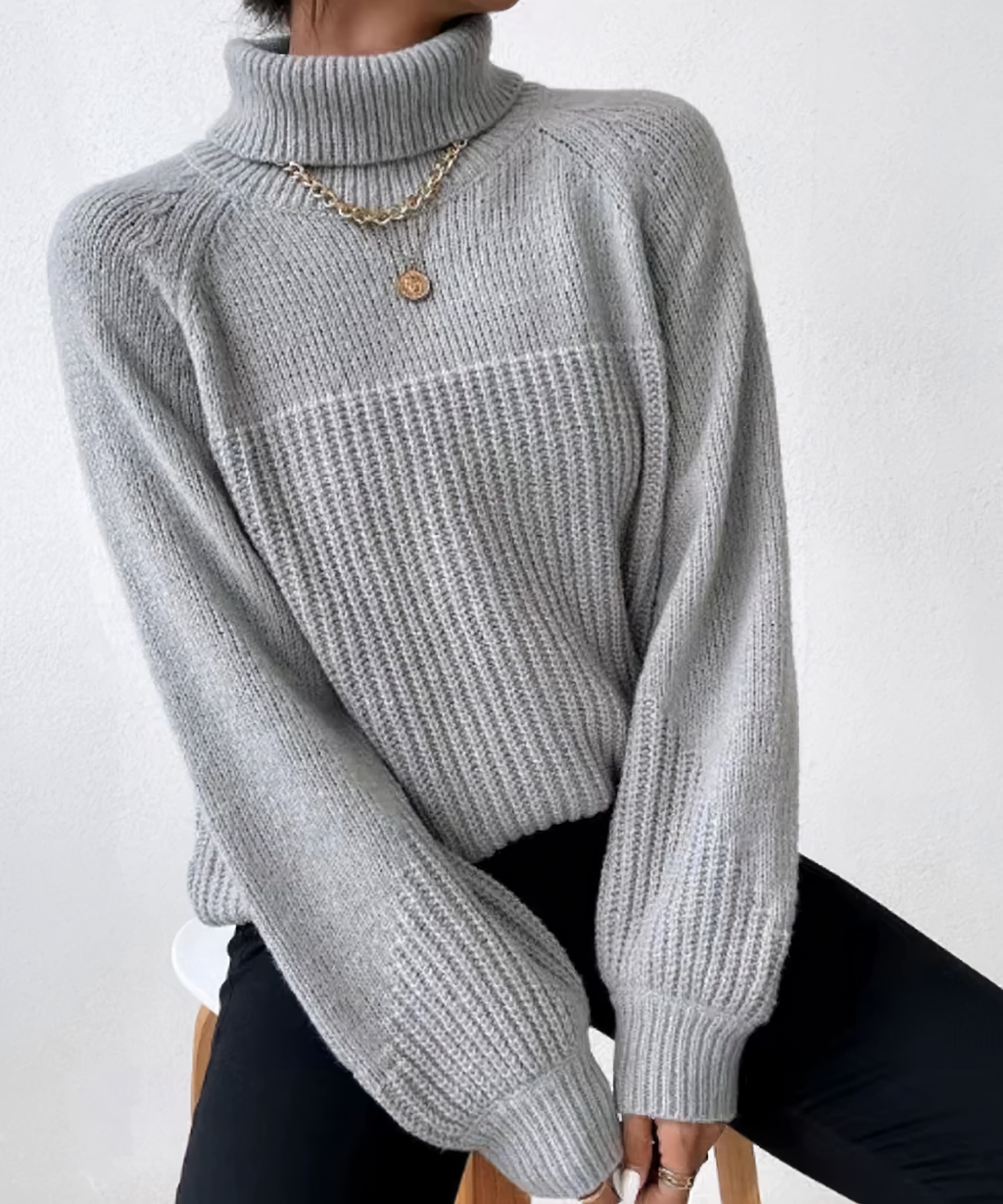 GR | Casual winter turtleneck sweater for women