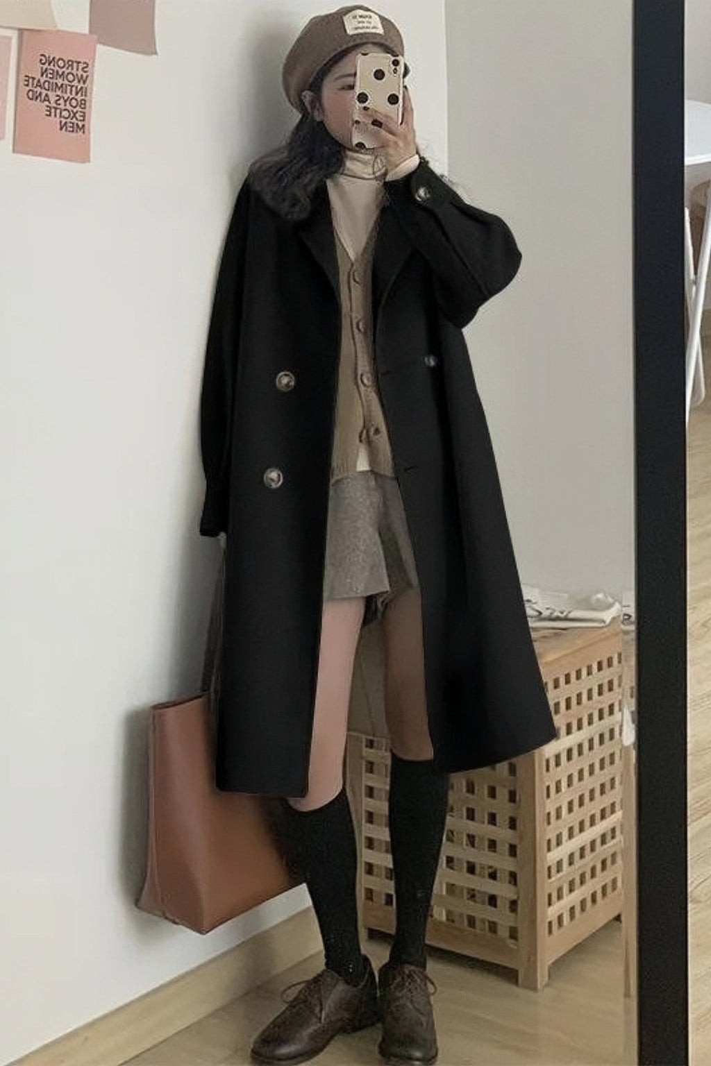 Elegant and casual winter dress