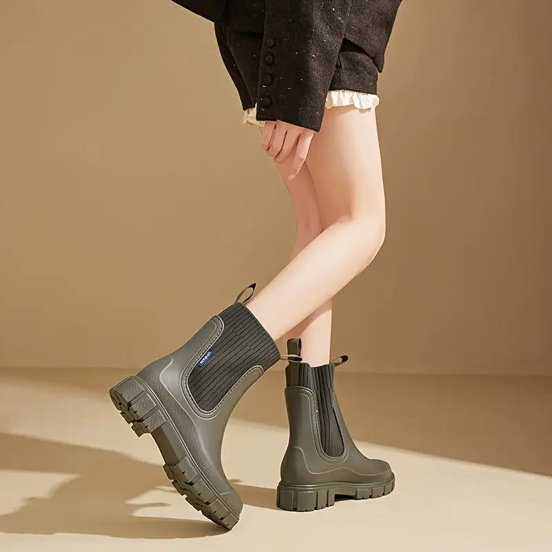GR | Waterproof Boots with Thick Sole for Women