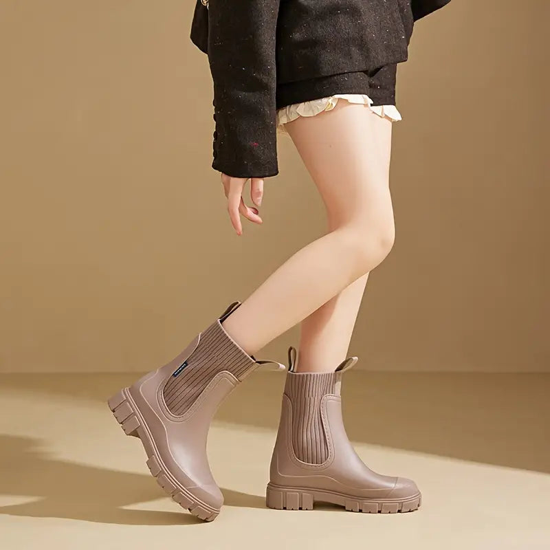 GR | Waterproof Boots with Thick Sole for Women
