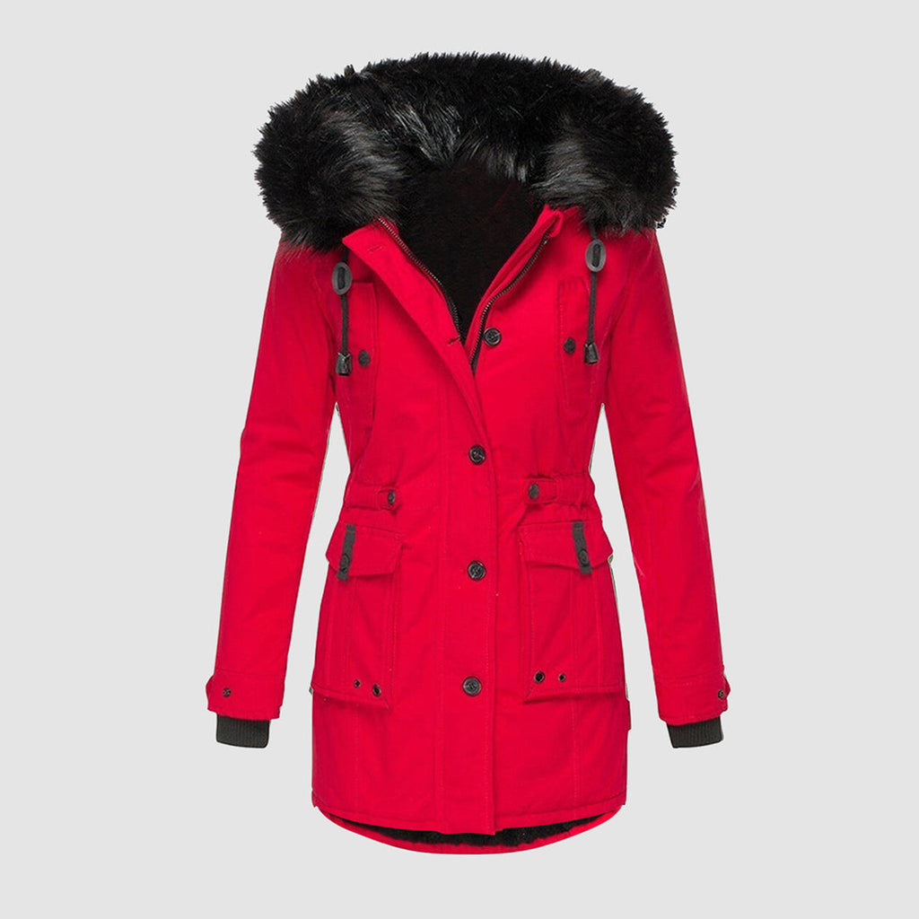 GR - Waterproof winter jacket with hood for women