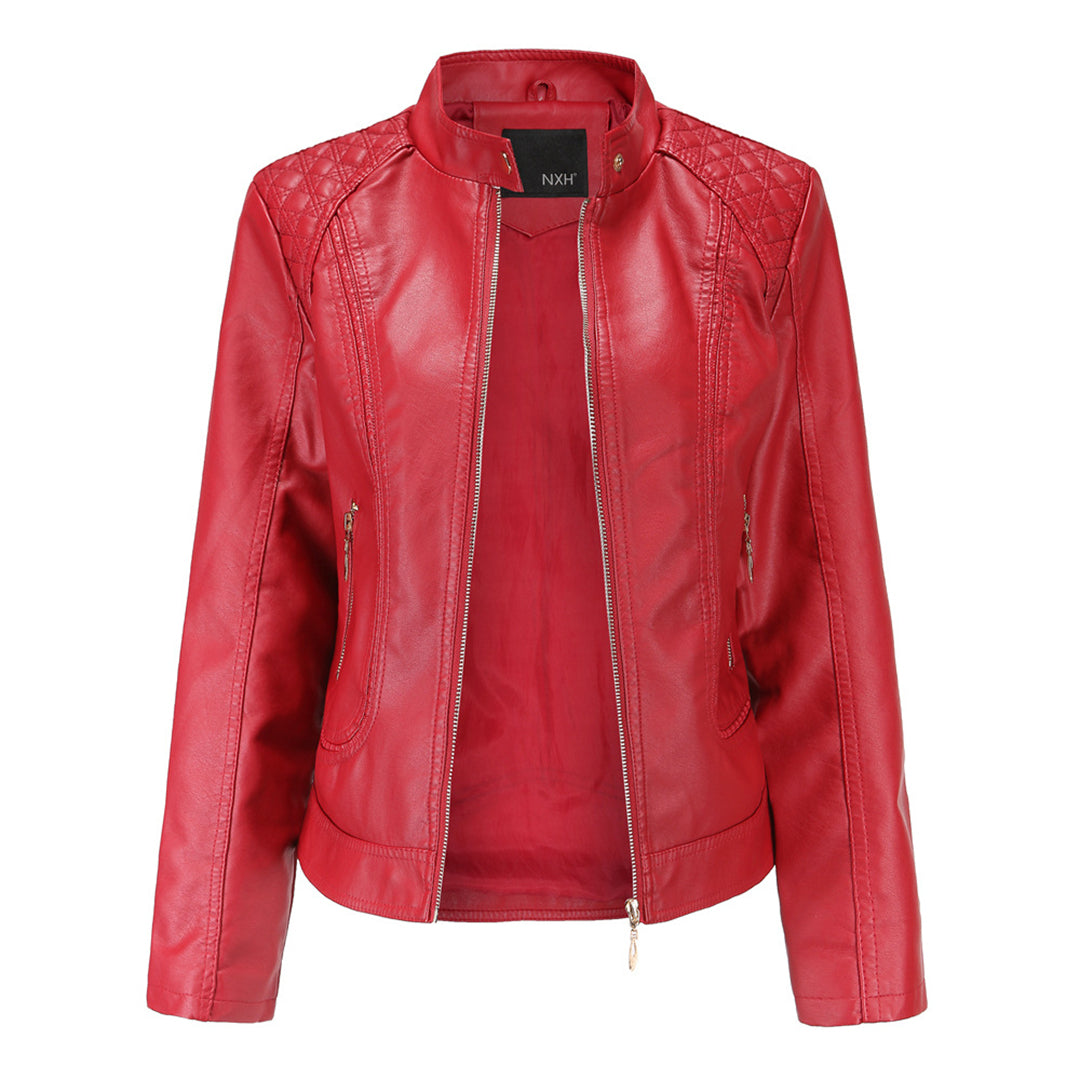 GR | Elegant leather jacket for women