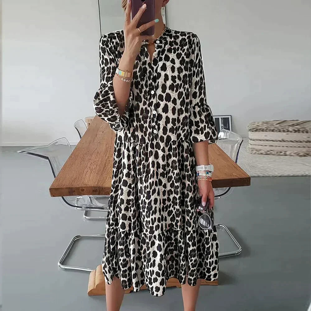 GR | Sommerkleid mit Pantherdruck