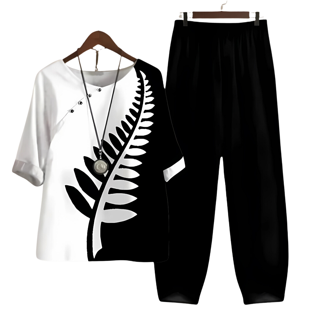 GR | Müheloser Schicker Shirt Und Hosenanzug