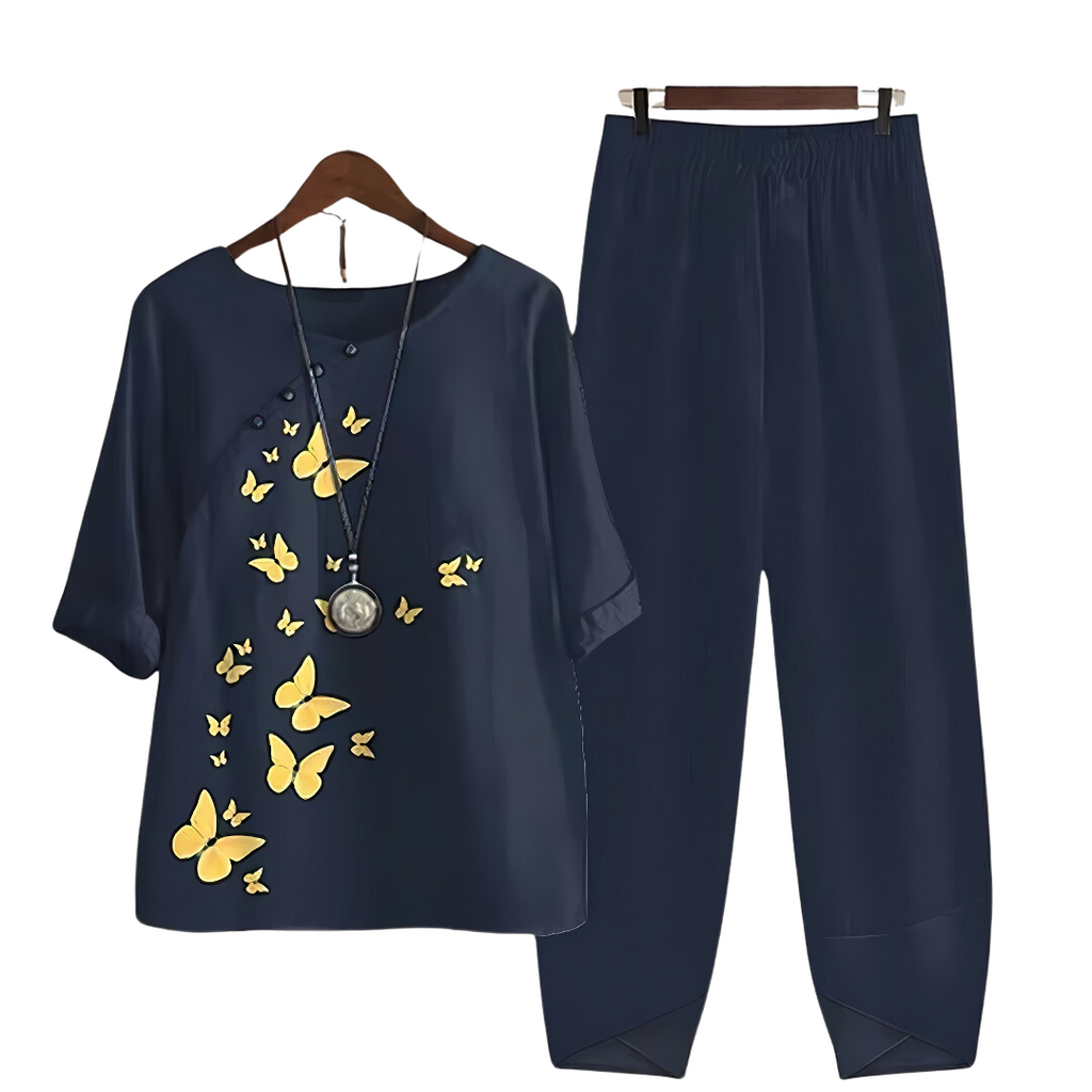 GR | Müheloser Schicker Shirt Und Hosenanzug