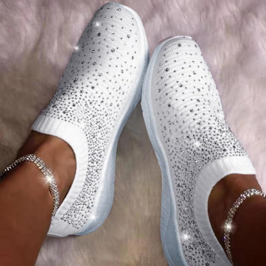 GR | Rhinestone Soft Sole Breathable Sneakers