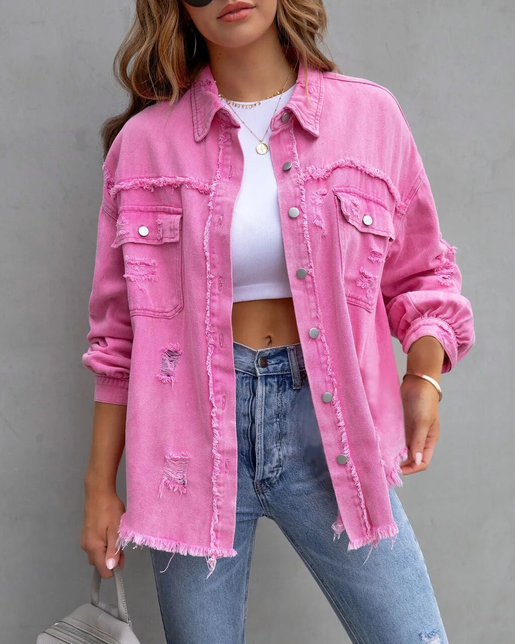 GR | Classic slim fit denim jacket for modern style