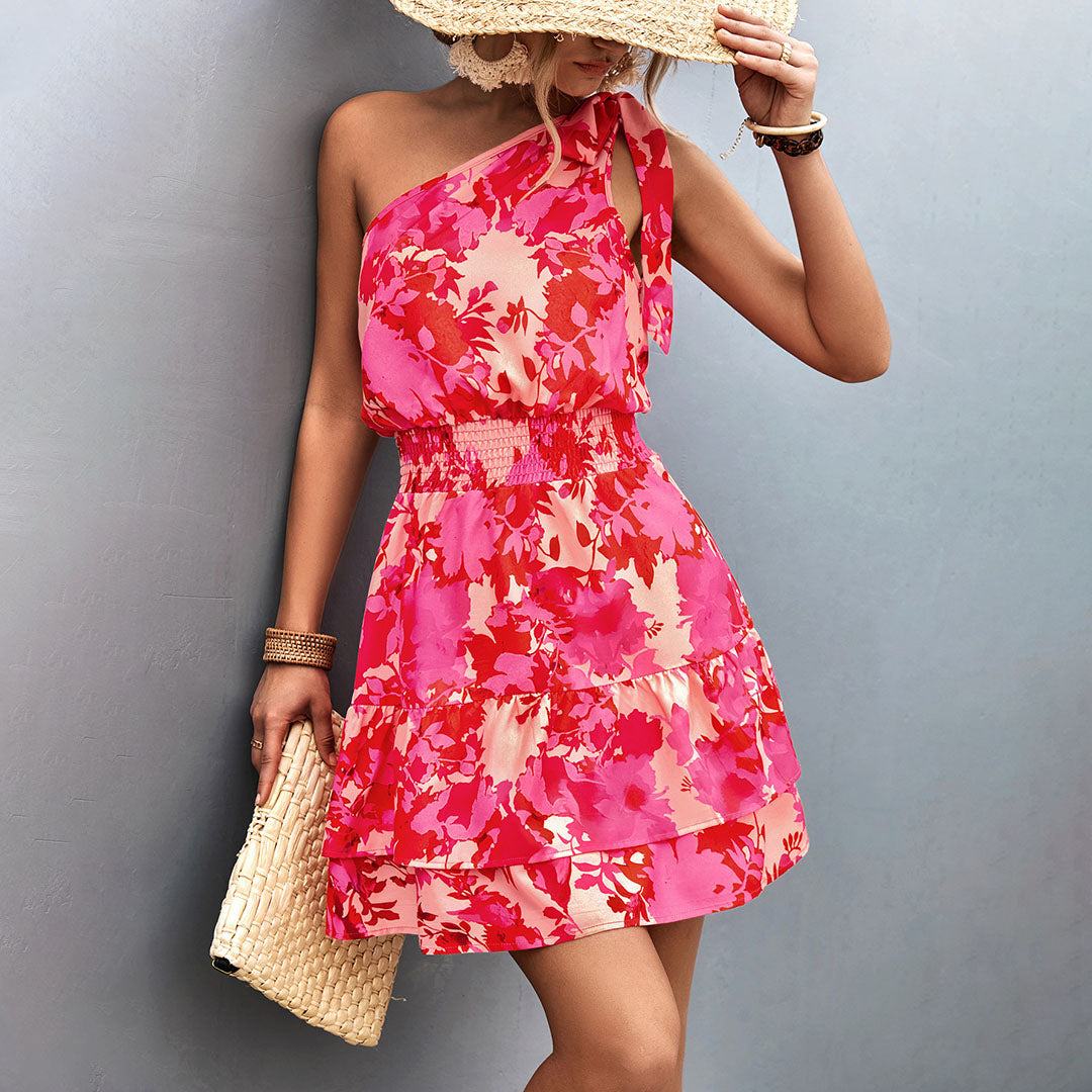 GR - Ein-Schulter Sommerkleid
