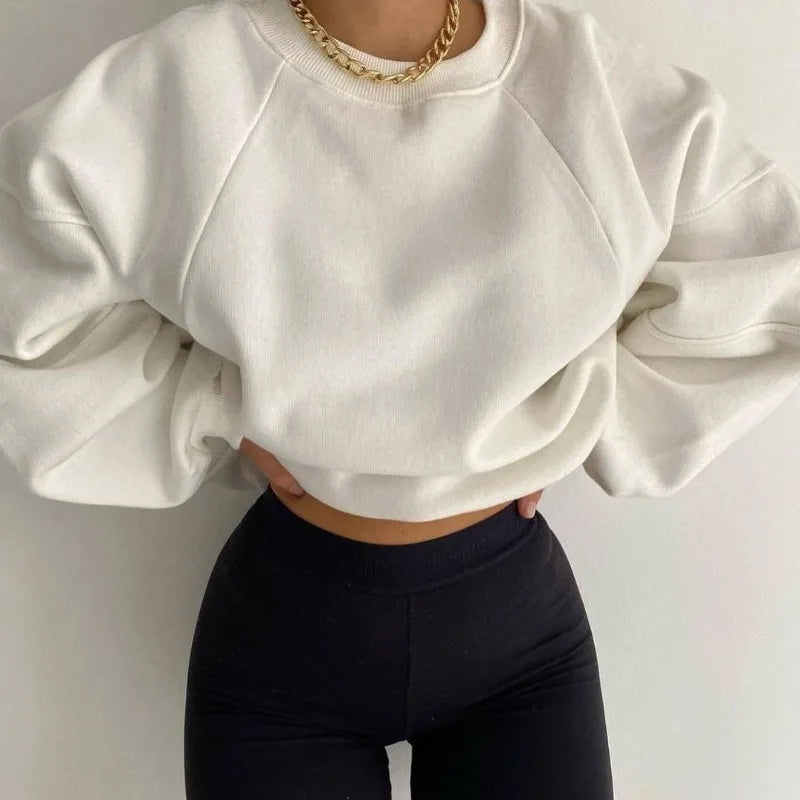 GR | Sweatshirt Für Lässige Raffinesse Und Alltägliche Leichtigkeit Für Frauen