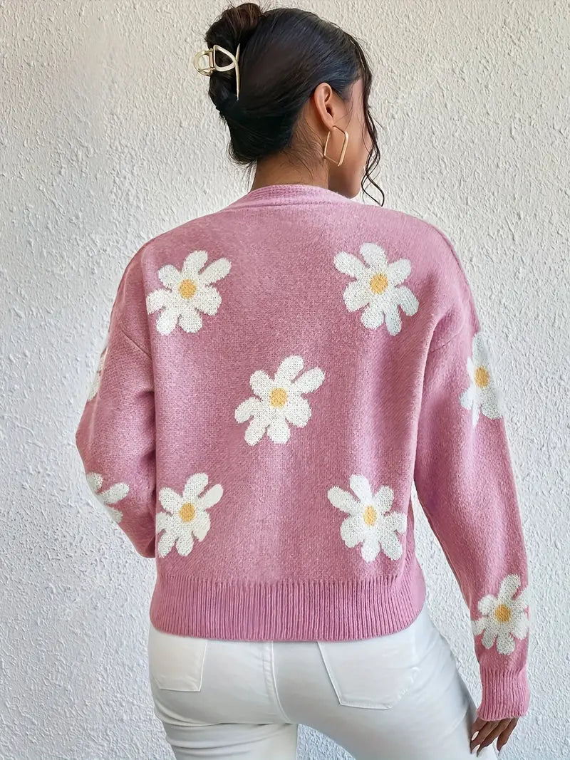 GR | mit Blumenmuster und langen Ärmeln Für Frauen