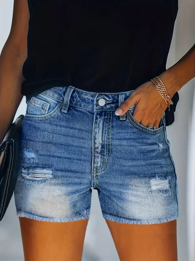GR | Spring/Summer Ribbed Denim Shorts