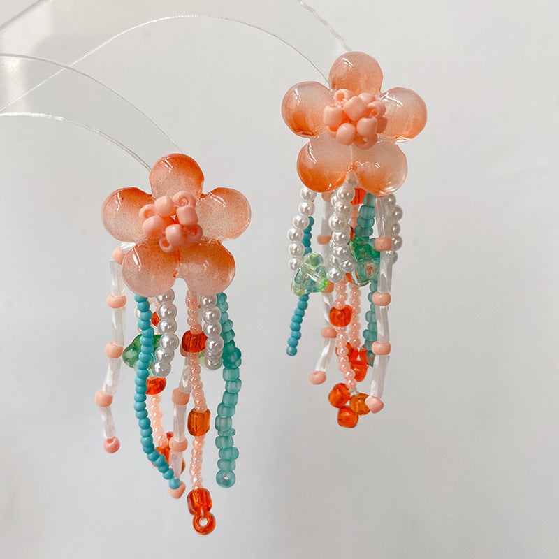 GR | Flower Pearl Earrings