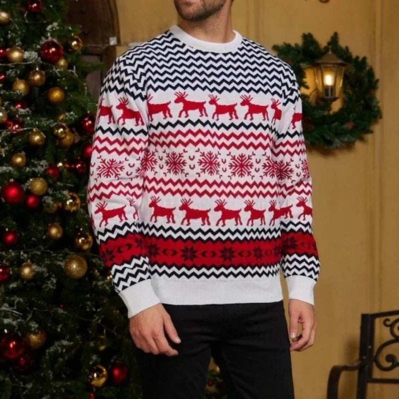 GR - Hässlicher Weihnachtspulli - Gemütlicher Strickpullover im skandinavischen Stil