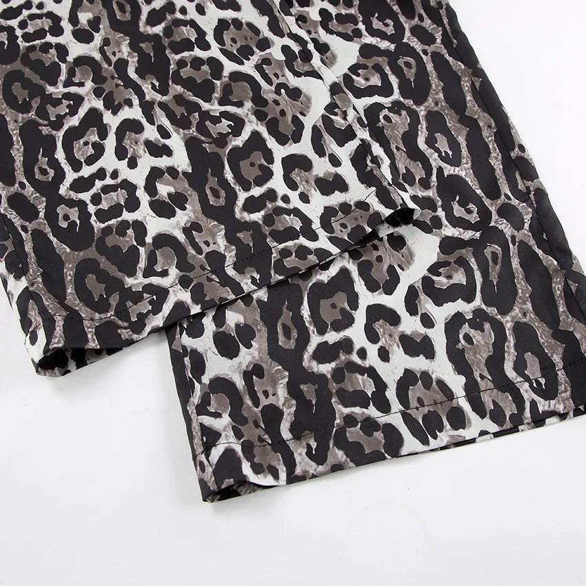 GR | Weite Hose mit Leopardenmuster