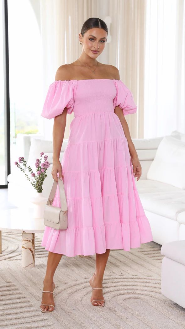 GR - Schulterfreies Midikleid