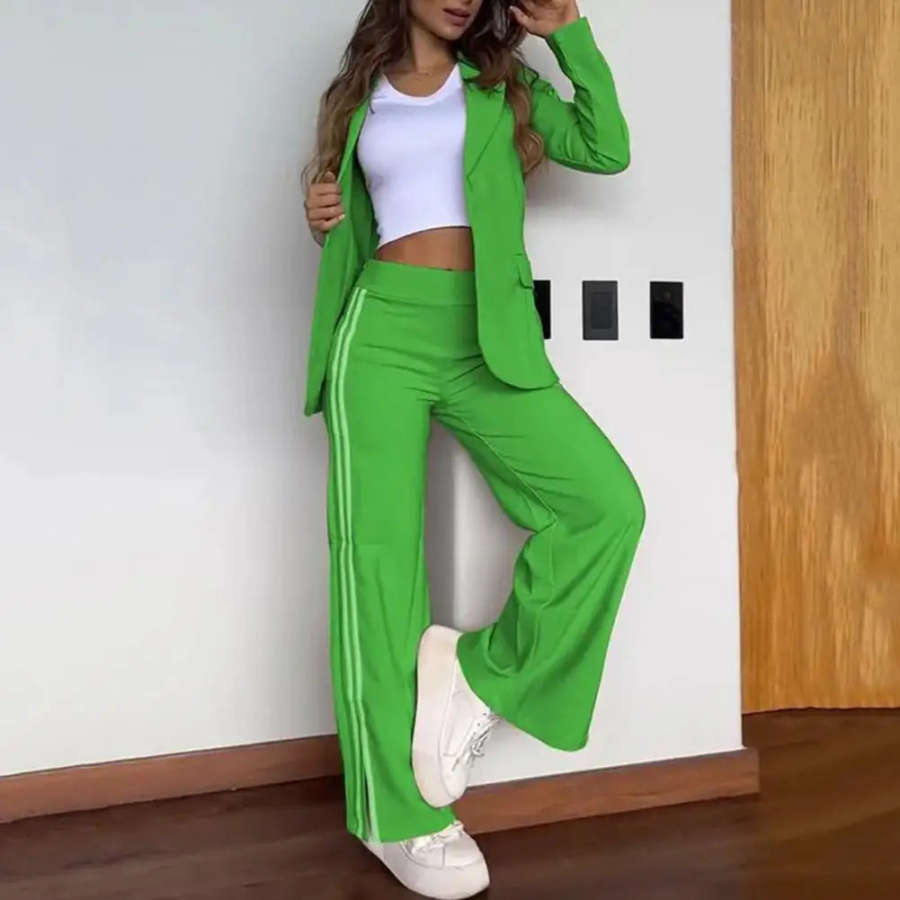 GR | Women's shirt and trousers set, elegant and fashionable