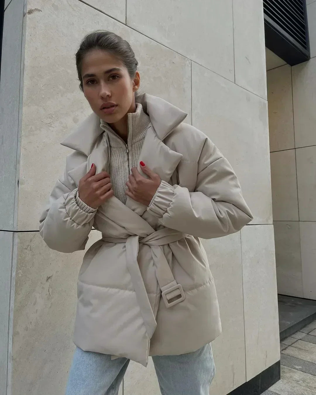 GR - Puffer jacket - With belt