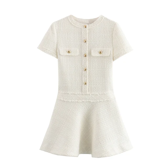 GR Kleid - Slim Fit - Rundhalsausschnitt - Polyester - Sommer