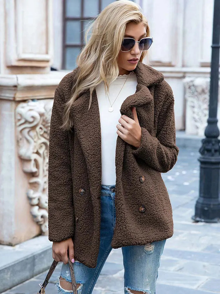 Faux fur jacket