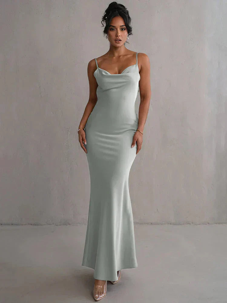 GR | Satin Floral Dress Style