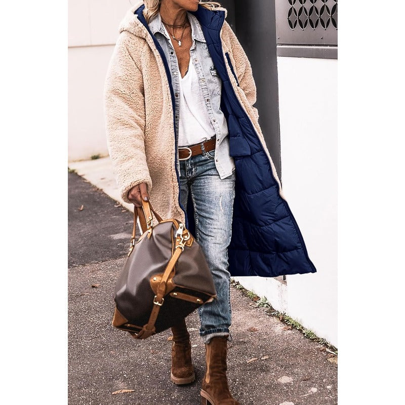 GR | Double-breasted reversible jacket for women