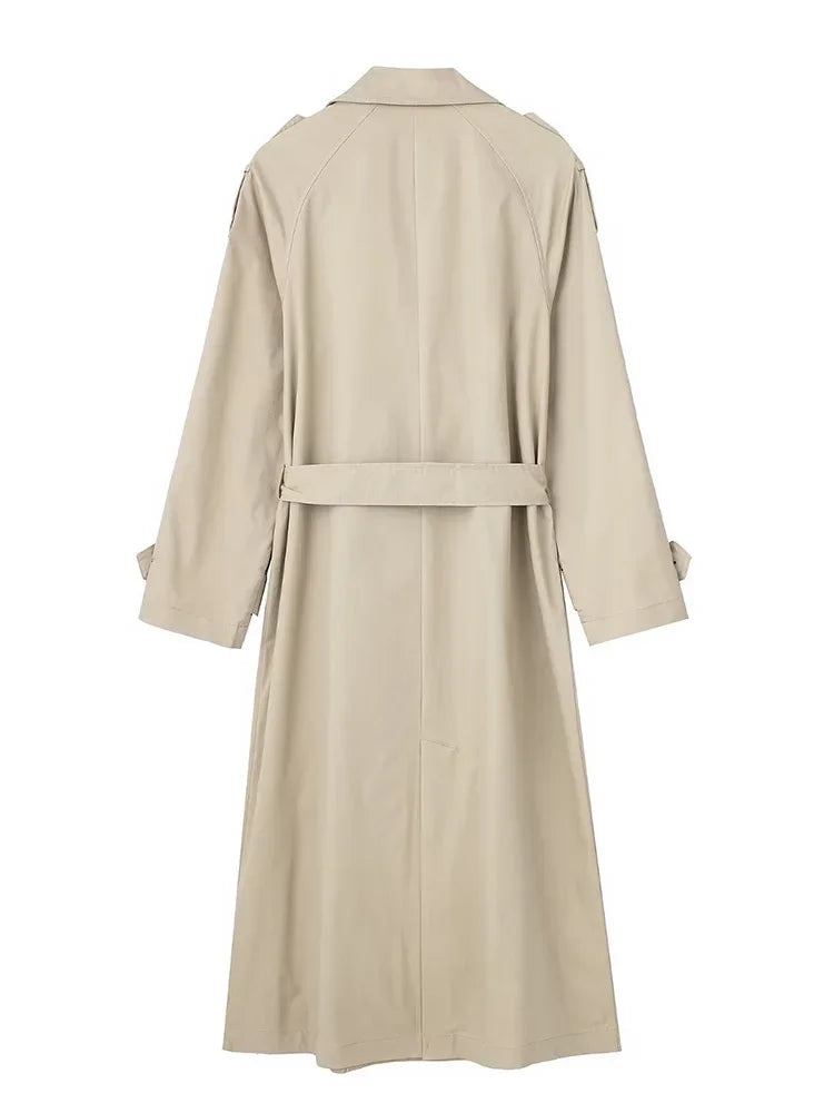 GR - Women's long coat with belt