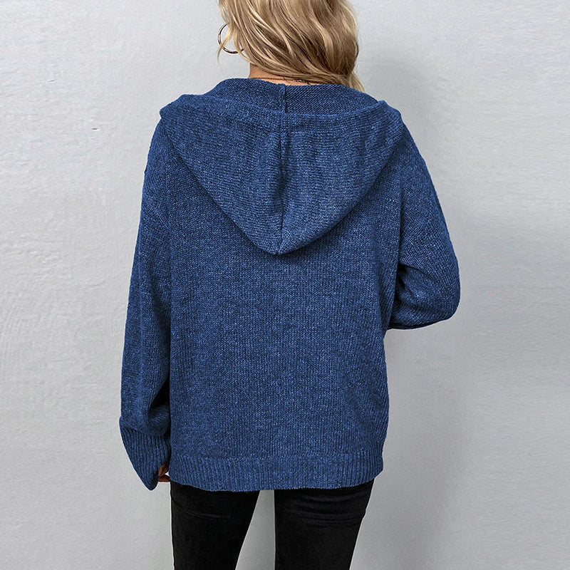 GR | Bequemer Hooded Cardigan