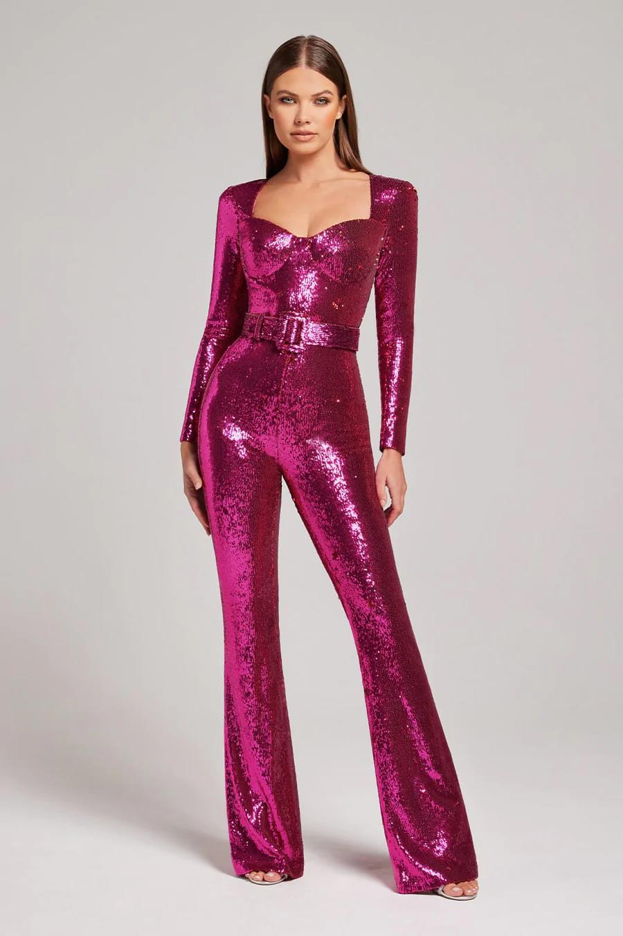 GR - Sequin Long Sleeve Jumpsuit