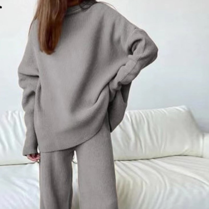 GR | 3-piece knitted loungewear set - stylish women's loungewear