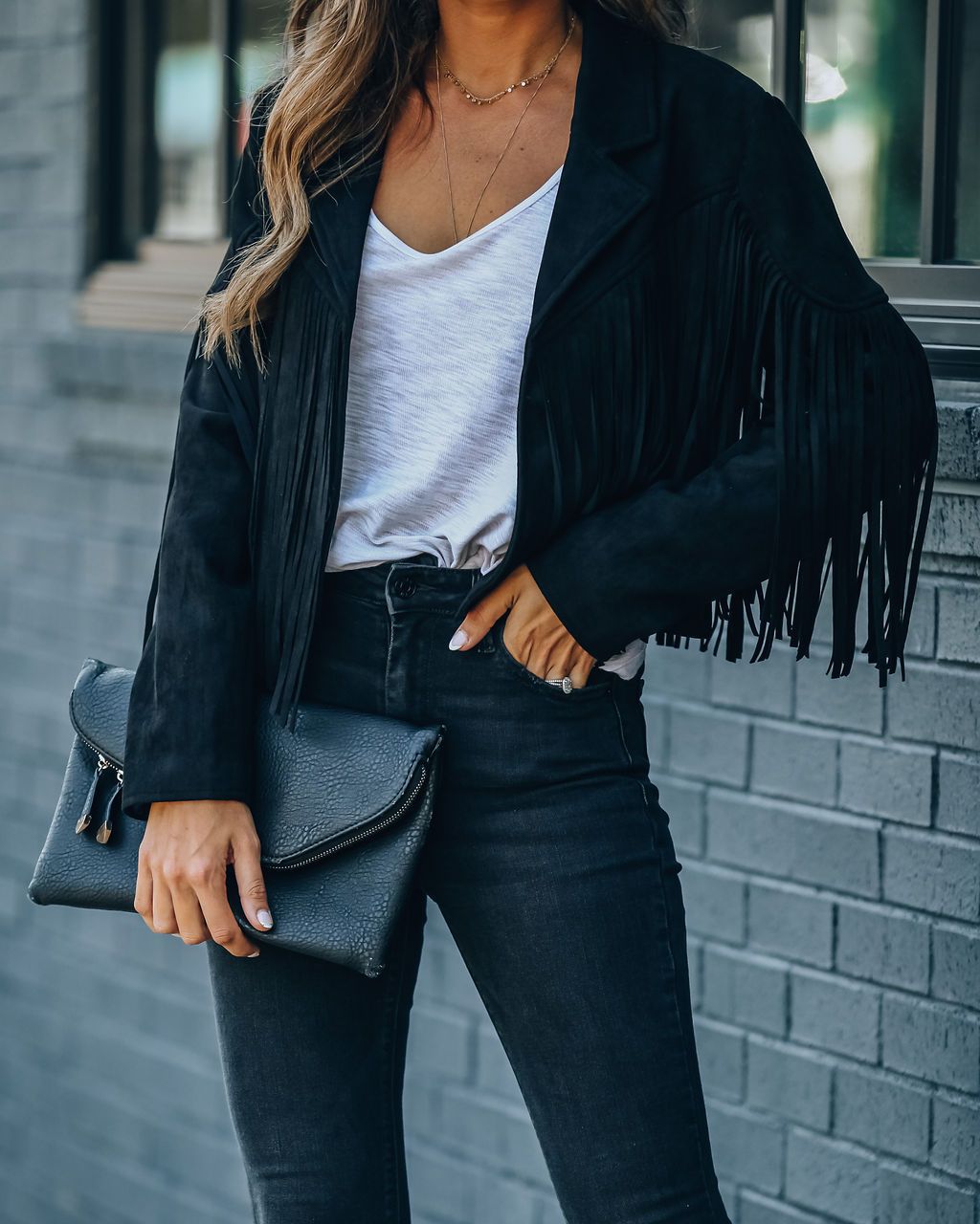GR Youthful suede jacket trend - fringed cardigan with tassel hem, E-girl biker jacket, 90s vintage streetwear, cool design
