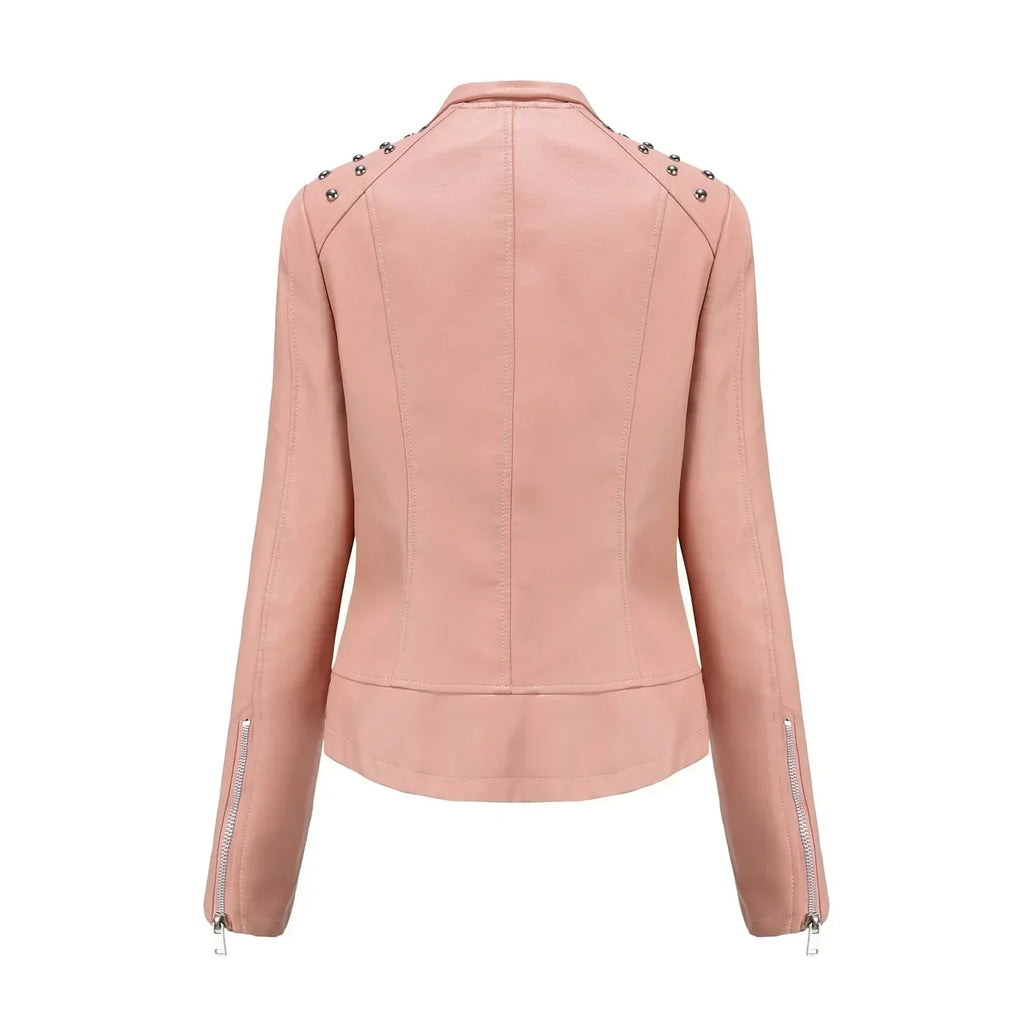 GR | Elegant leather jacket for women.