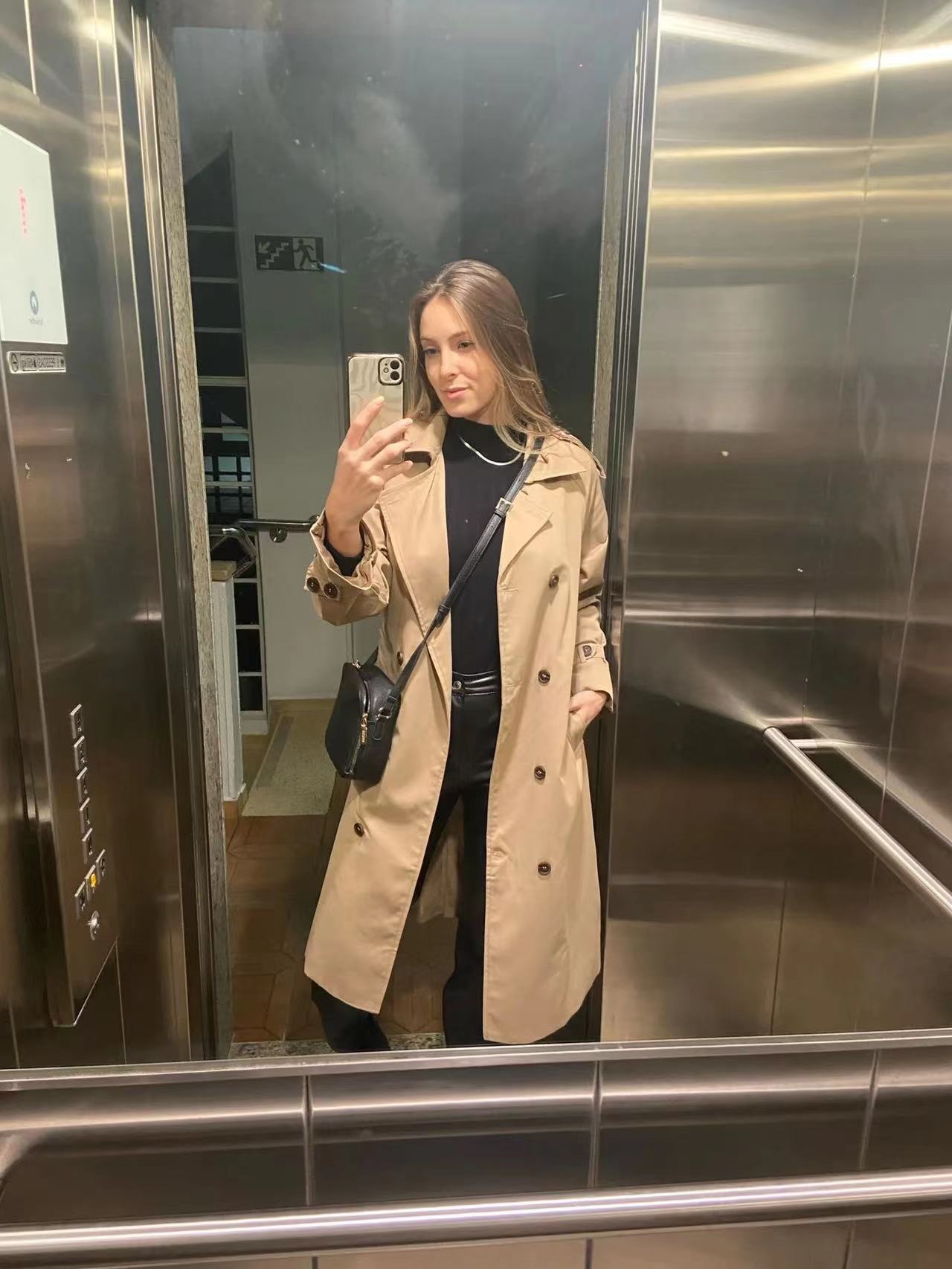 GR Classic Trench Coat for Women | Oversized Windbreaker, Double-Breasted