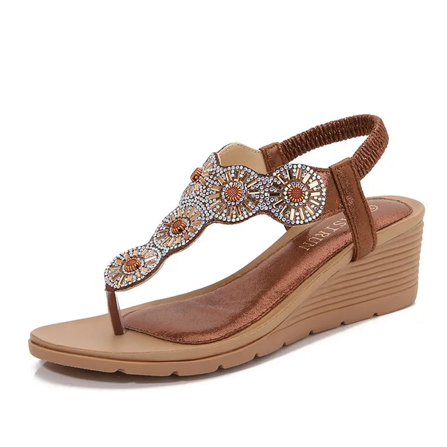 GR - Wedge heel - Elastic strap - Summer