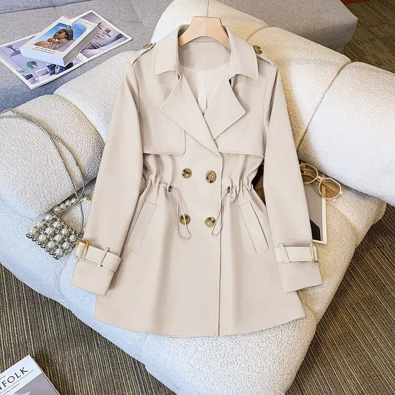 GR | Elegant, mid-length trench coat for women