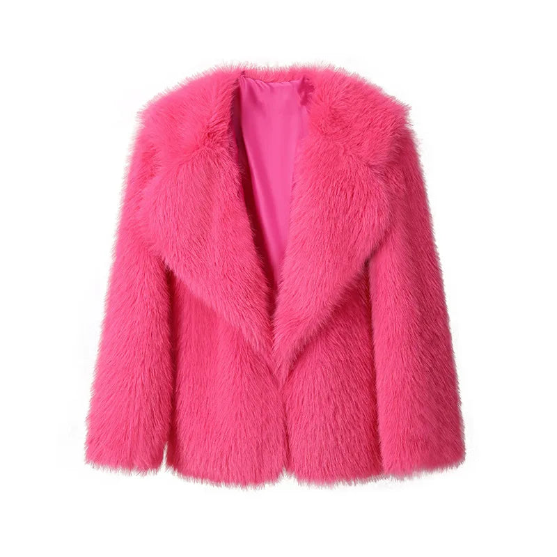 GR - Slim Faux Fur Coat