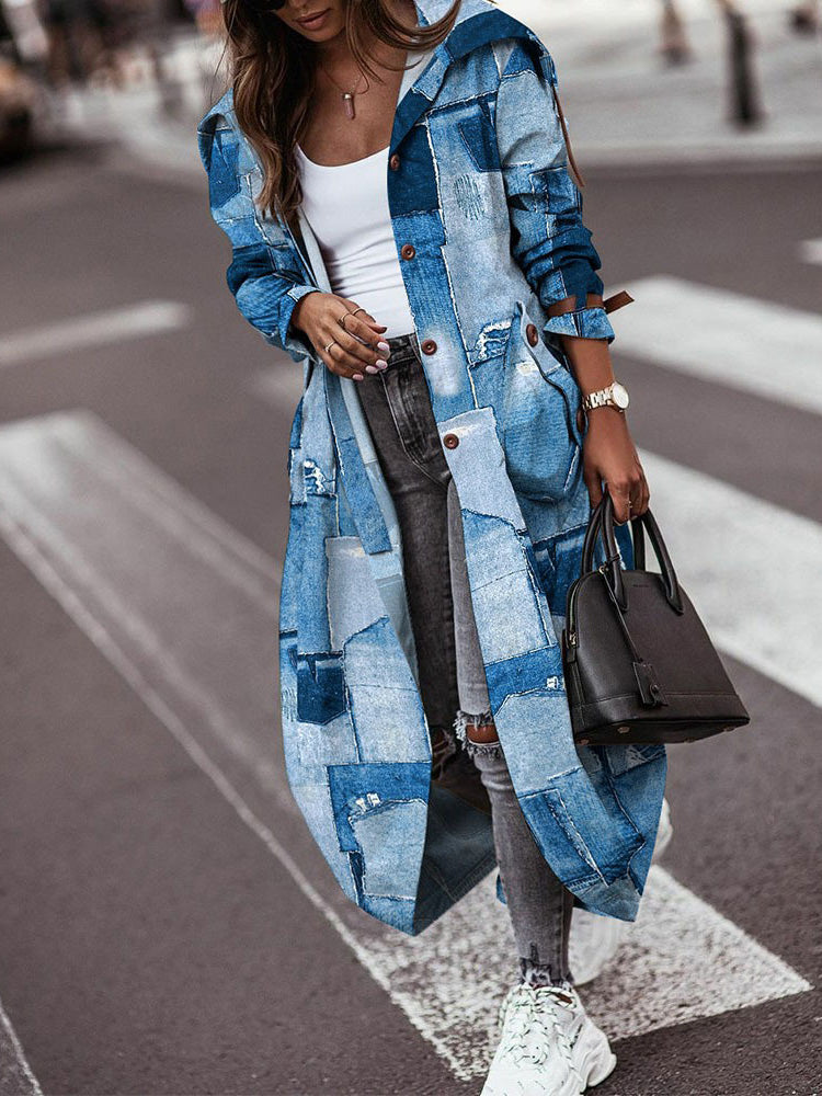GR: Casual patchwork outerwear for everyday wear