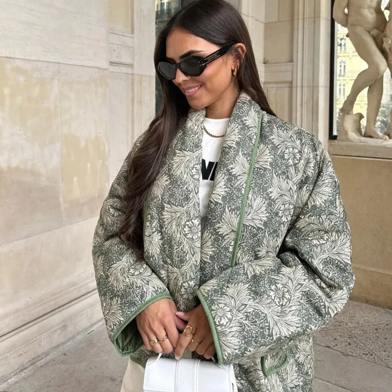 GR | Elegant floral patterned jacket