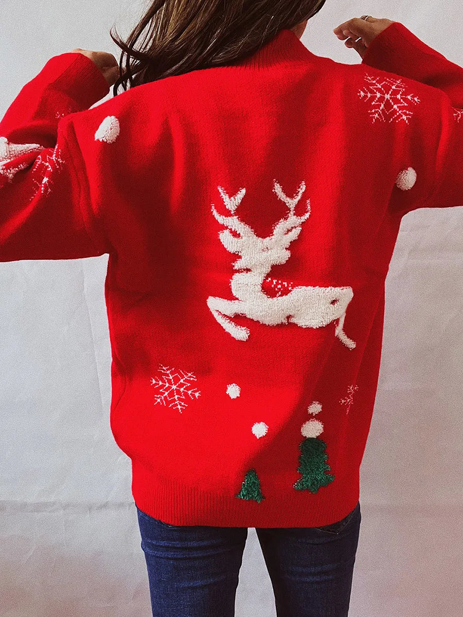 GR - Ugly Christmas sweater - High neck and long sleeves 