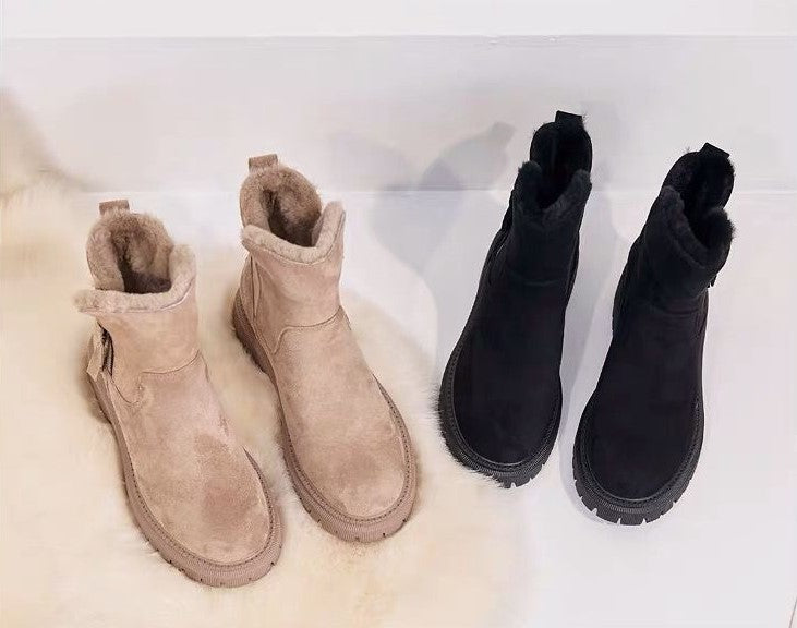 GR | Modern ankle boots with soft fleece lining