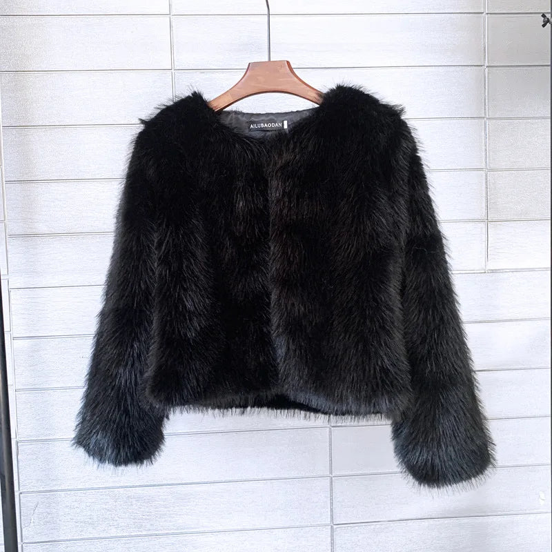 GR - Plush fur coat