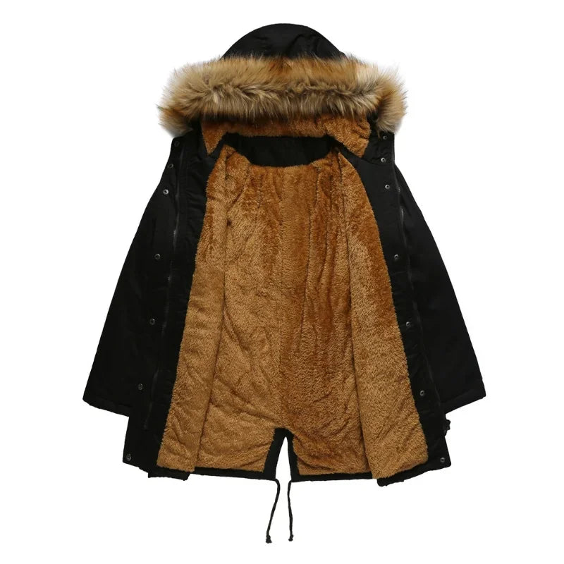 GR - Long parka with fur