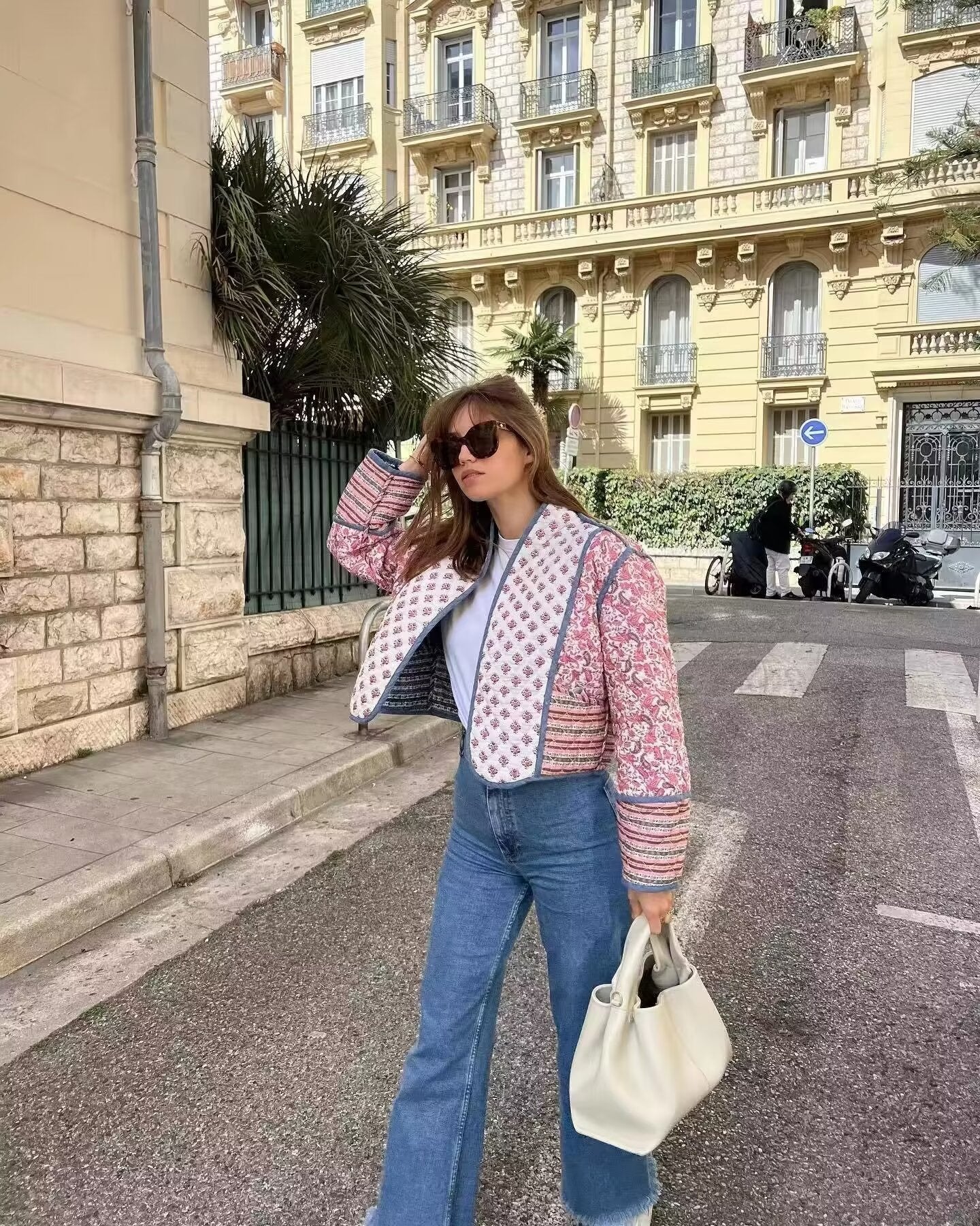 GR | Women's jacket with floral pattern