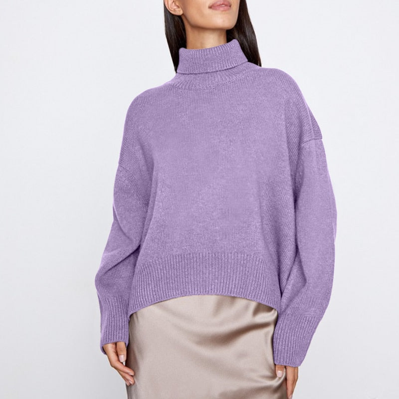 GR | Stylish Autumn Classic Turtleneck Sweaters for Women