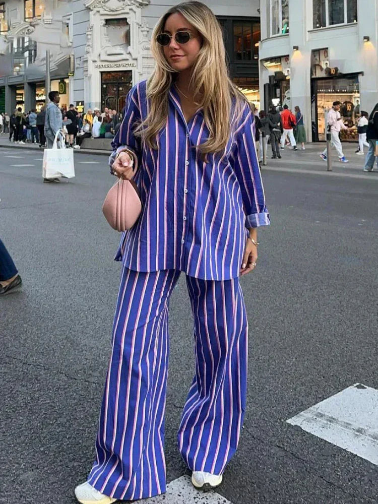 GR | Striped Oversized Set