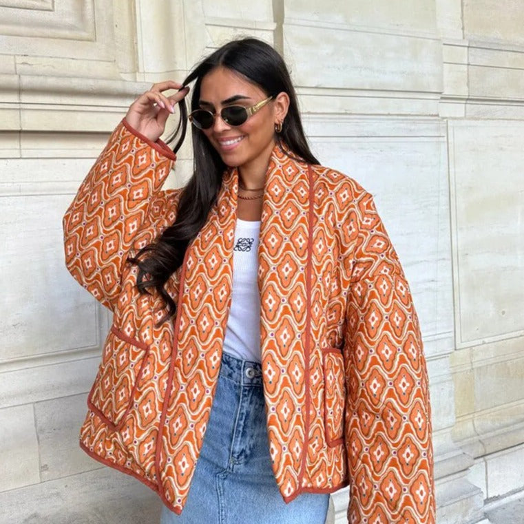 GR | Elegant printed jacket for women